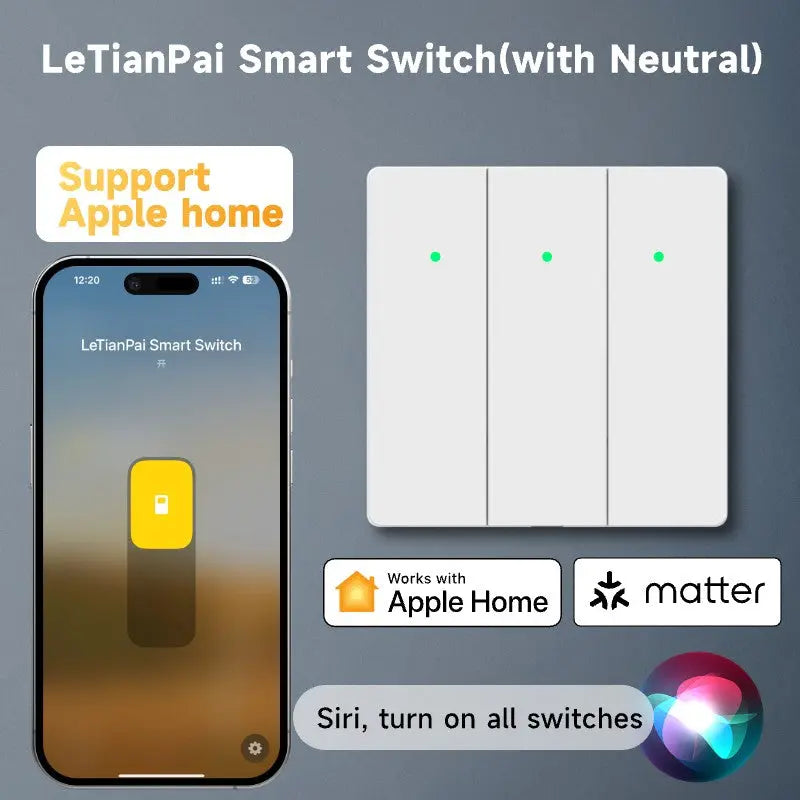 LeTianPai Smart Switch(with Neutral) Letianpai