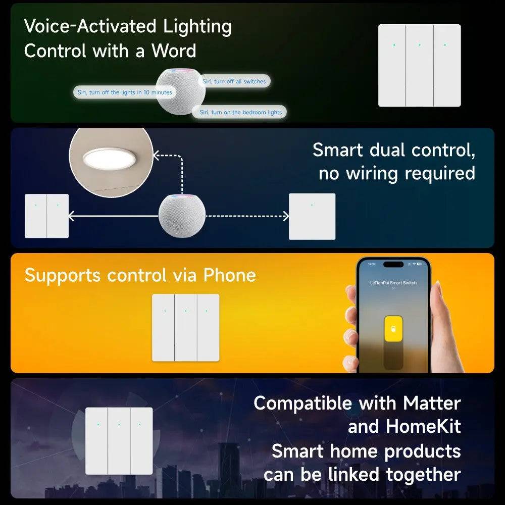 LeTianPai Smart Switch(with Neutral) Letianpai