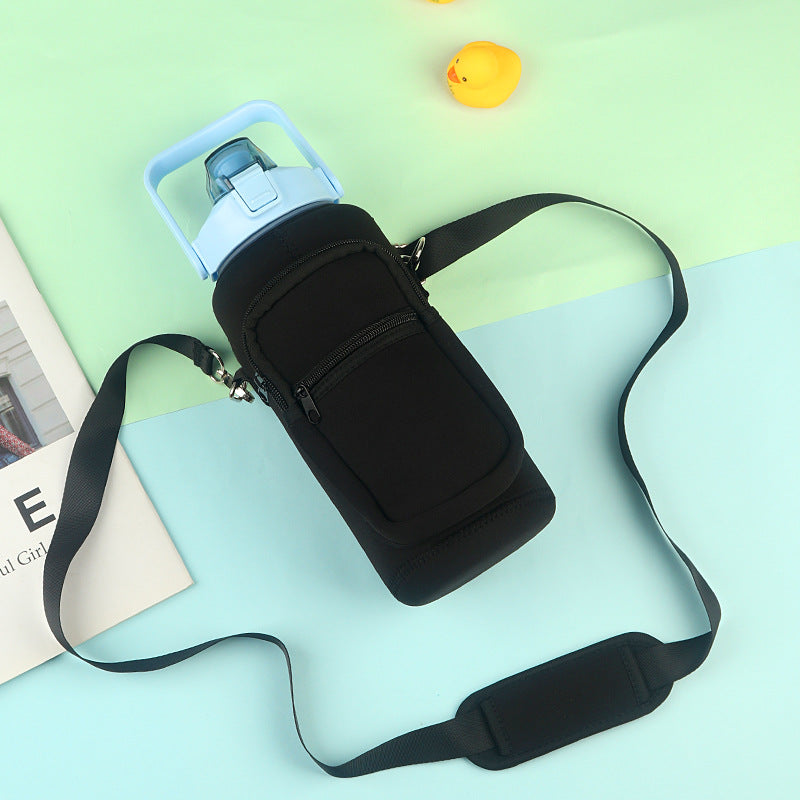 LeTianPai Water Bottle with Time Marker -Leak Proof Gym Bottle with Times to Drink -Ideal Gift for Fitness Sports & Outdoors Letianpai