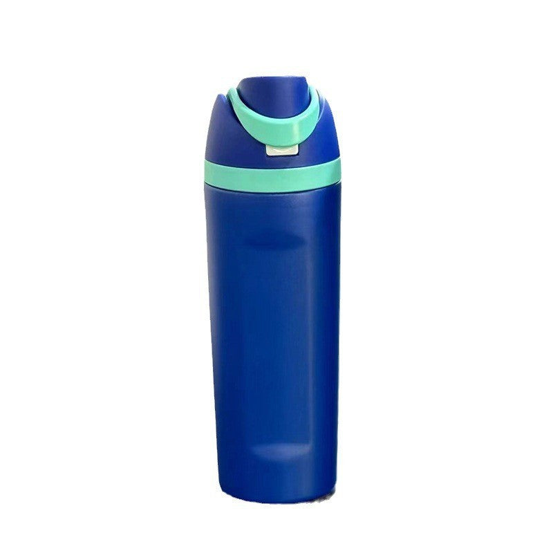 Owala FreeSip style insulated stainless steel water bottle with straw, suitable for sports and travel, BPA free Letianpai