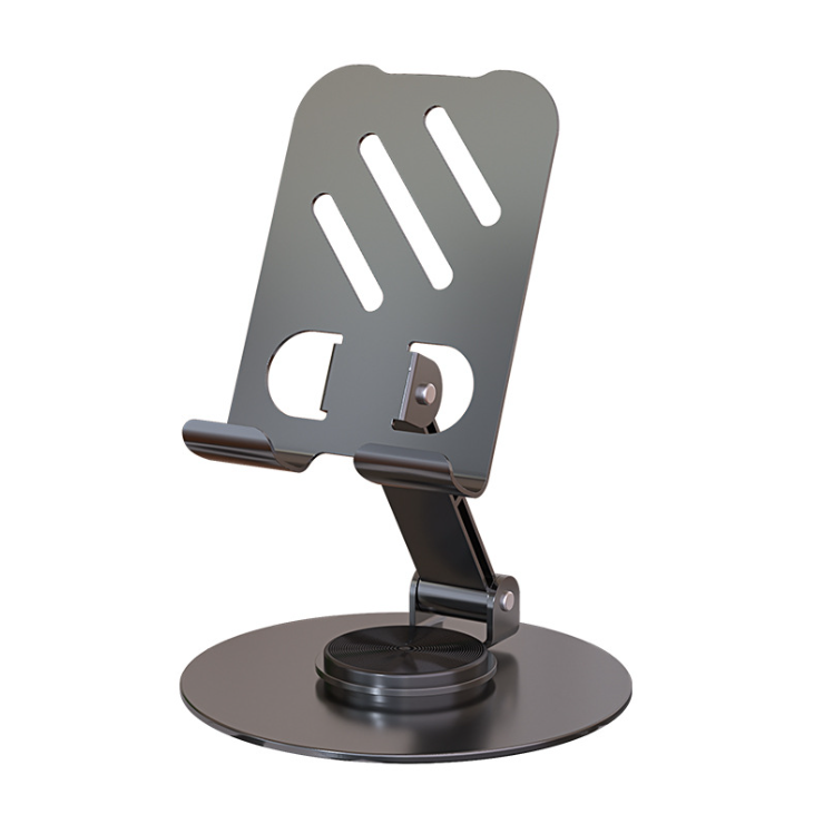 Adjustable Cell Phone Stand, Aluminum Desktop Cellphone Stand with Anti-Slip Base and Convenient Charging Port, Fits All Smart Phones Letianpai