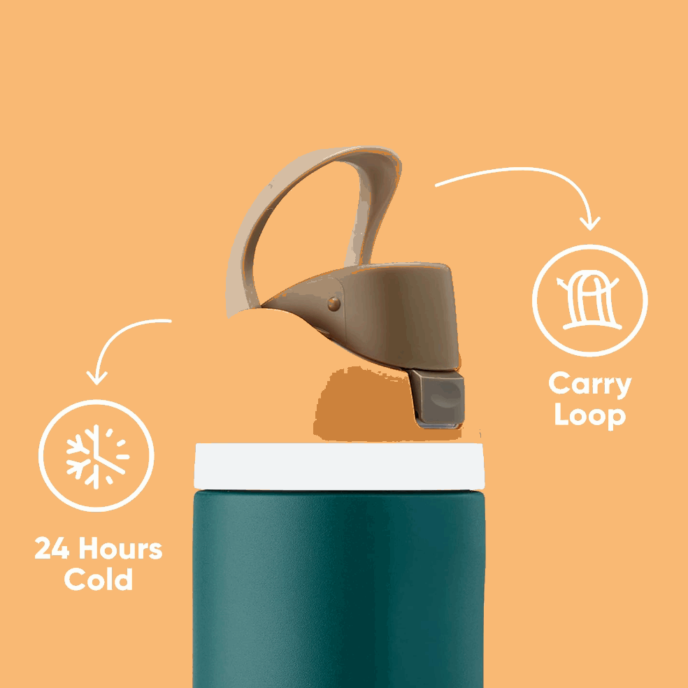 Owala FreeSip style insulated stainless steel water bottle with straw, suitable for sports and travel, BPA free Letianpai