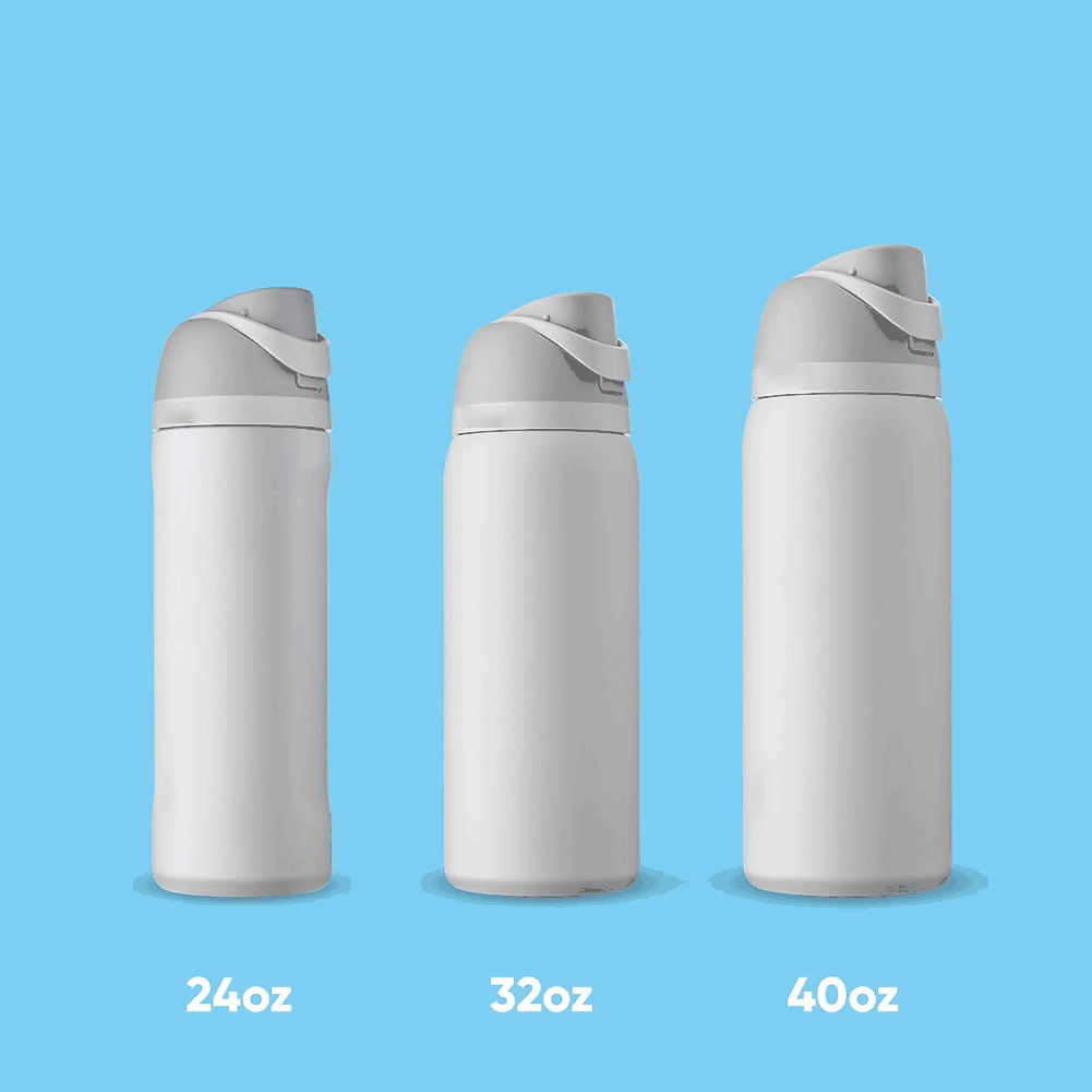 Owala FreeSip style insulated stainless steel water bottle with straw, suitable for sports and travel, BPA free Letianpai