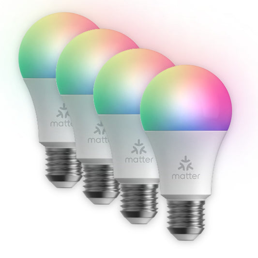 LeTianPai Smart LED Light Bulb 9W Adjustable Color  and BrightnessSmart Bulb,A60 RGB 16 Million，No Hub Required, 60W Equivalent 800LM，Color Changing Light Bulb, Smart Light Bulbs That Compatible with Alexa，Google Home，Apple Home and Matter Letianpai