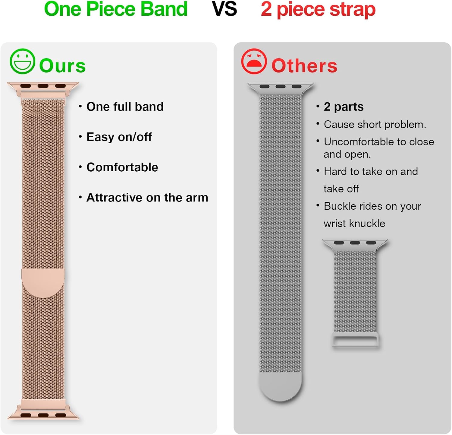 LeTianPai Mesh Metal Loop Compatible with Apple Watch Band 40mm 41mm 38mm 42mm 44mm 45mm 46mm 49mm Series Ultra SE 10 9 8 7 6 5 4 3 2 1 Women Men, Stainless Steel Strap with Magnetic Clasp for iWatch Bands Letianpai