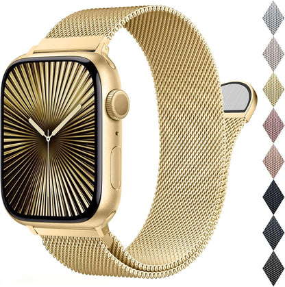 LeTianPai Mesh Metal Loop Compatible with Apple Watch Band 40mm 41mm 38mm 42mm 44mm 45mm 46mm 49mm Series Ultra SE 10 9 8 7 6 5 4 3 2 1 Women Men, Stainless Steel Strap with Magnetic Clasp for iWatch Bands Letianpai
