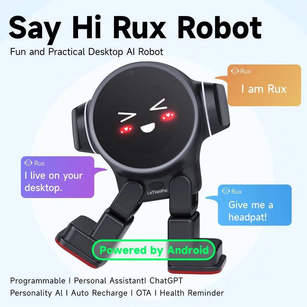 Interactive and Robotic Toys Smart Pets Rux Desktop AI Robot