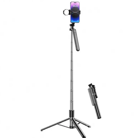 70" Phone Tripod & Selfie Stick, All in One Extendable Cell Phone Tripod with Wireless Remote, Tripod Stand for iPhone & Travel Tripod 360° Rotation Compatible with iPhone Android Phone, Camera Letianpai